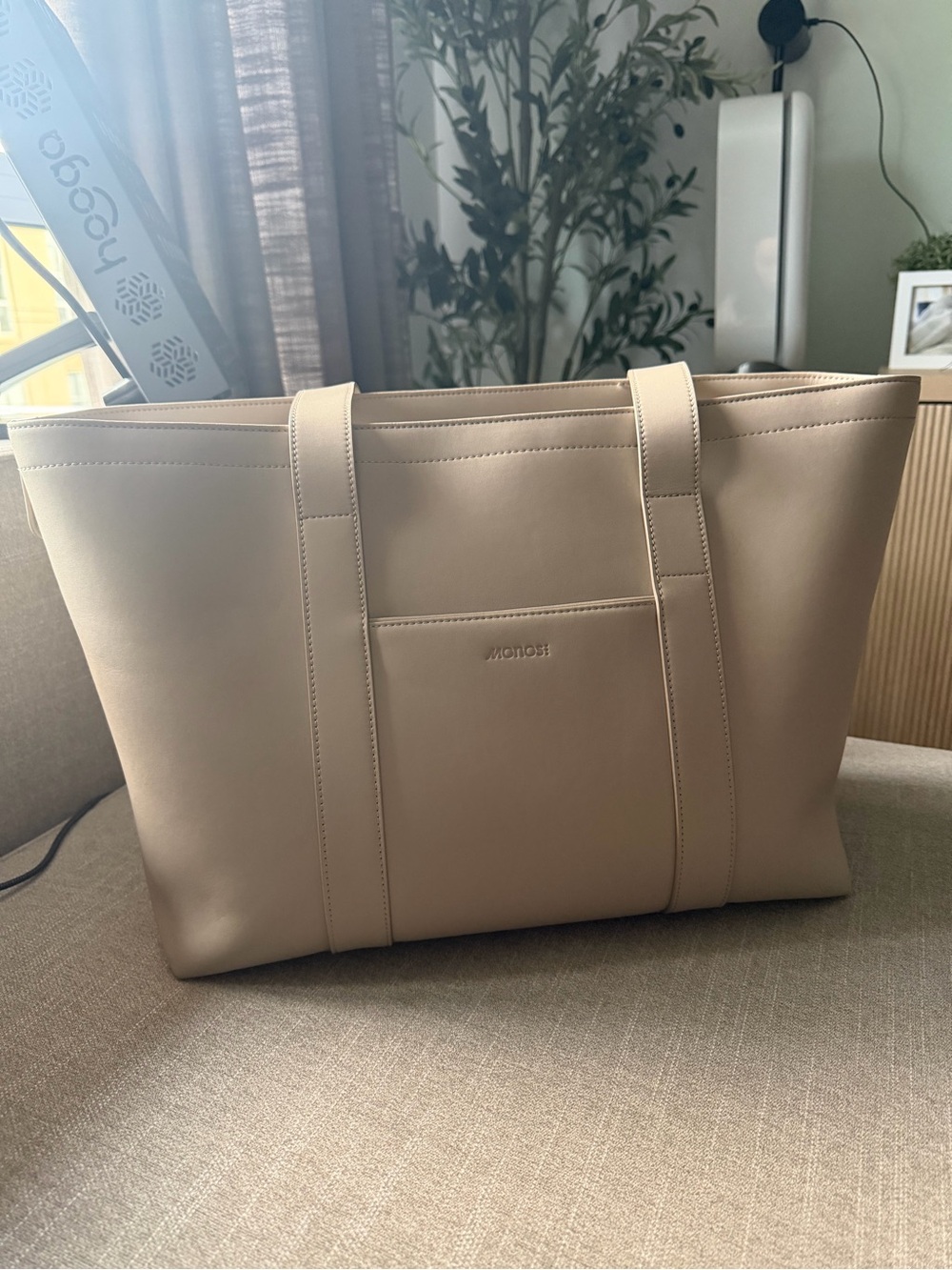 Monos Beige Tote Bag — Smooth Everyday Carry